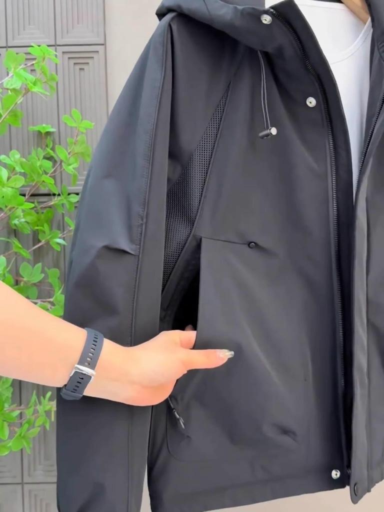 Men's High-End Fashion Plus Size Winter Hooded Cotton Workwear Padded Jacket