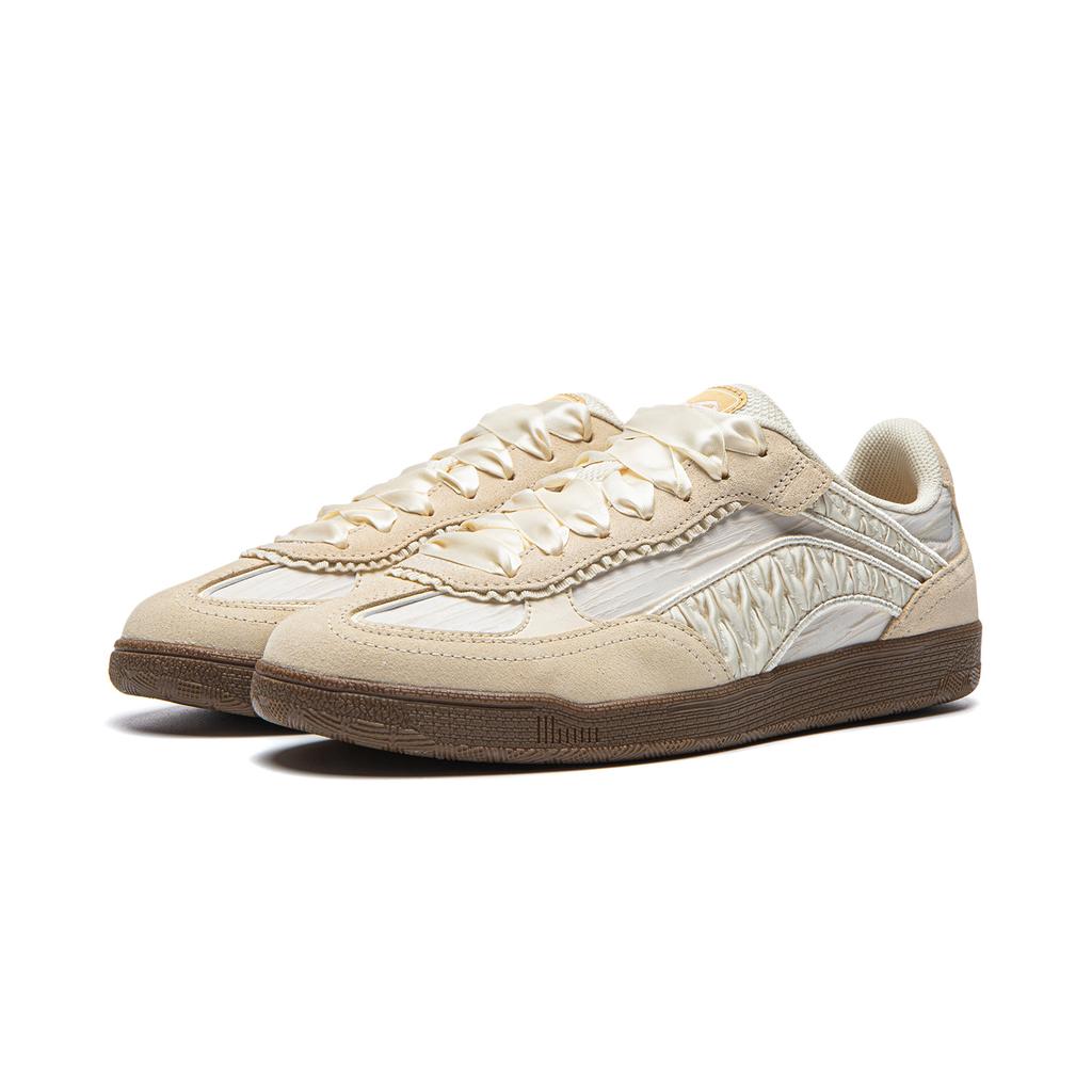 Li Ning Film Heart Slip Resistant Cushioning Abrasion Resistant Breathable Height Increasing Low Top Skateboard Shoes AGCW042-8