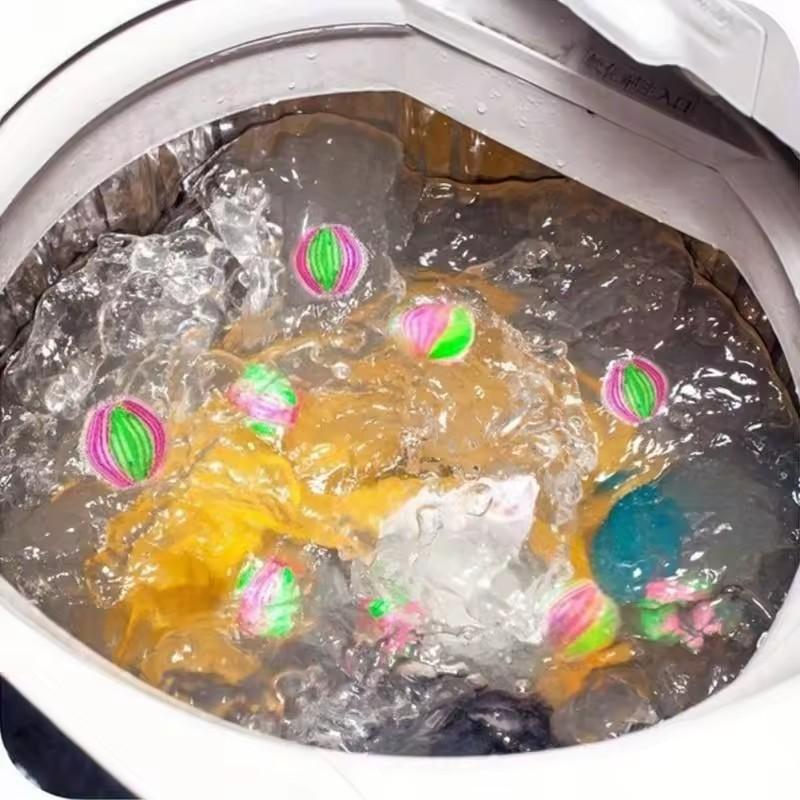 6 STÜCKE Tierhaarentferner für Wäsche Fusselrasierer Waschbälle Wiederverwendbare Trockner Nylonbälle Hunde Katzenhaar Fusselrasierer für Wäsche