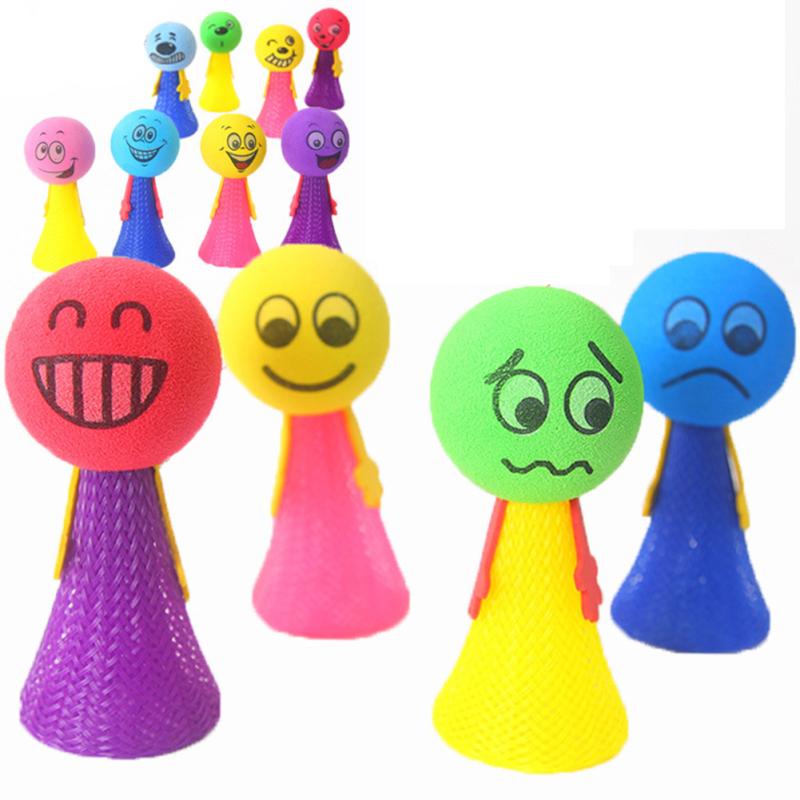 Emoji Jumping Popper Spring Toys Creative Spring Launchers Tricky Toy Cute Elf Bouncing Dolls