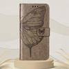 For TECNO Pop 5 LTE 4G Wallet Case with Wrist Strap Butterfly Imprint Leather Phone Cover