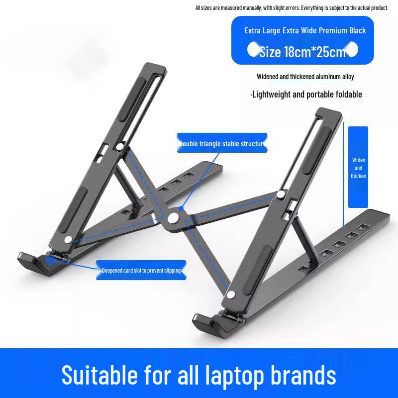 Aluminum Alloy Foldable Laptop Stand with Heat Dissipation