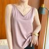 Plus Size Satin Acetate Silk Camisole for Women - Versatile Base Layer or Outerwear 