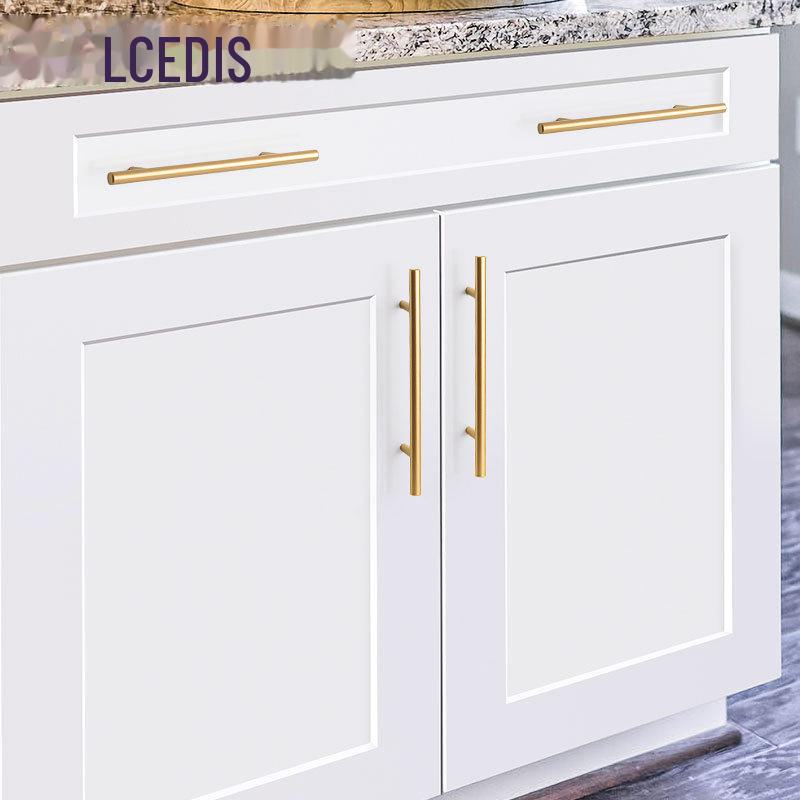 Nordic Gold Cabinet Door Handle - European Style, Single Hole Design