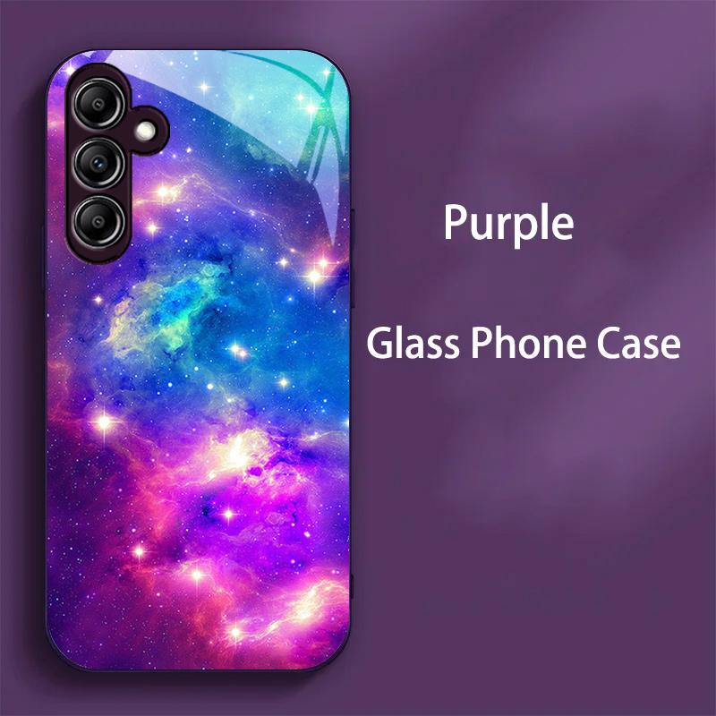 

Tempered Glass Case For Samsung A25 5G Cover For Samsung Galaxy A14 A23 A25 A33 A34 A35 A53 A54 A73 5G Glass Shockproof Bumper For Galaxy A73 5G