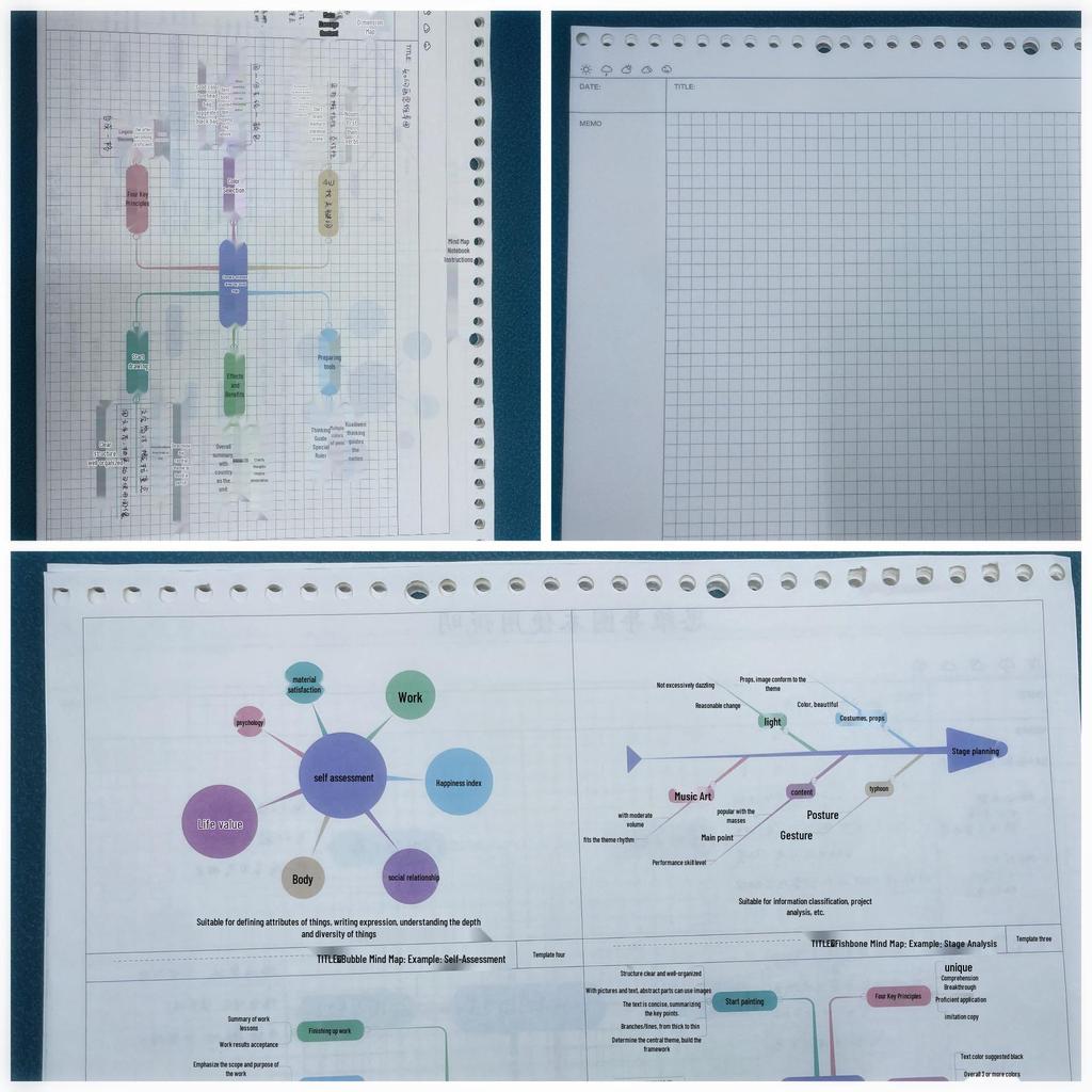 B5 Loose-Leaf Notebook Refill, 26-Hole, A5 Detachable, Horizontal Lines or Grid, Ideal for Postgraduate Exams
