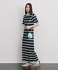 Bundercammer Stripe Jacquard Knit Dress_Navy