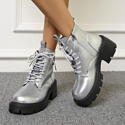 Thick-soled British Martin Boots Women's 2025 Autumn and Winter New Heightening Fashion Versatile Small Side Zipper Short Boots