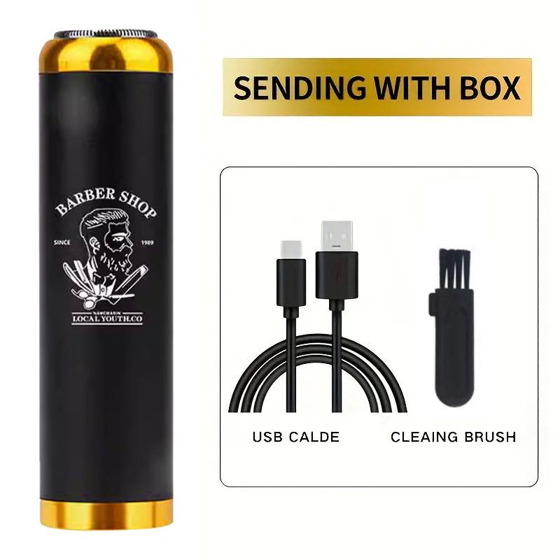 

Портативная мини-электробритва для путешествий для мужчин - Компактная стальная бритва с функцией зарядки