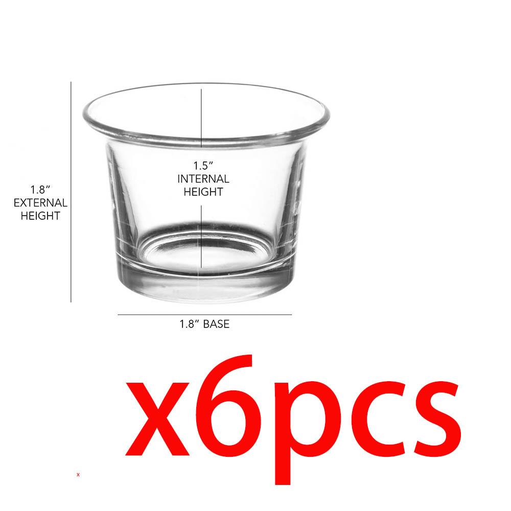 Clear Glass Oyster Tea Light Holders Candle Holders,2.5 Inch Hanging Votive Tealight Glass for Wedding,Birthday,Home Decoration