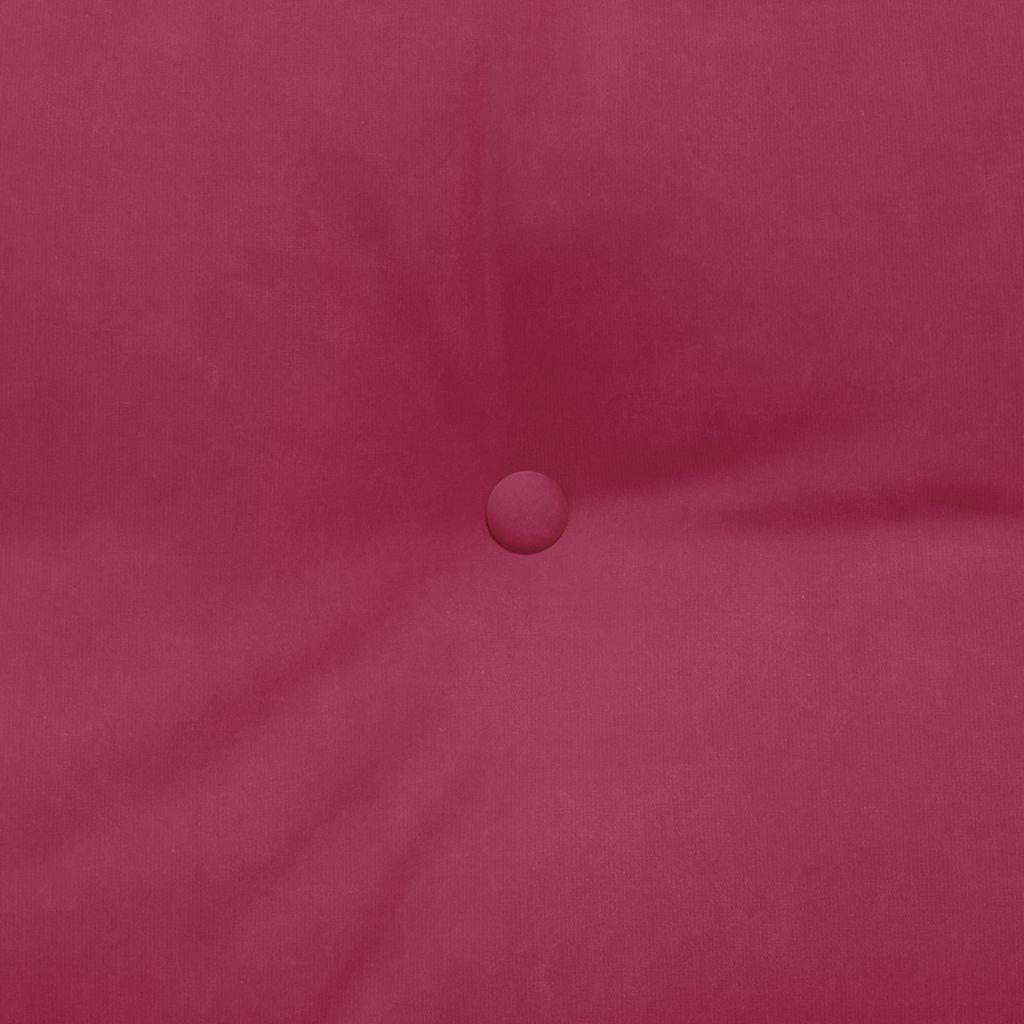 Back Cushion Burgundy Red 120 X 24 X 50 Cm Velvet