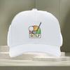 Colorful Rainbow Golf Graphic Baseball Cap Adjustable PolyCotton Casual Sport Hat for Adults