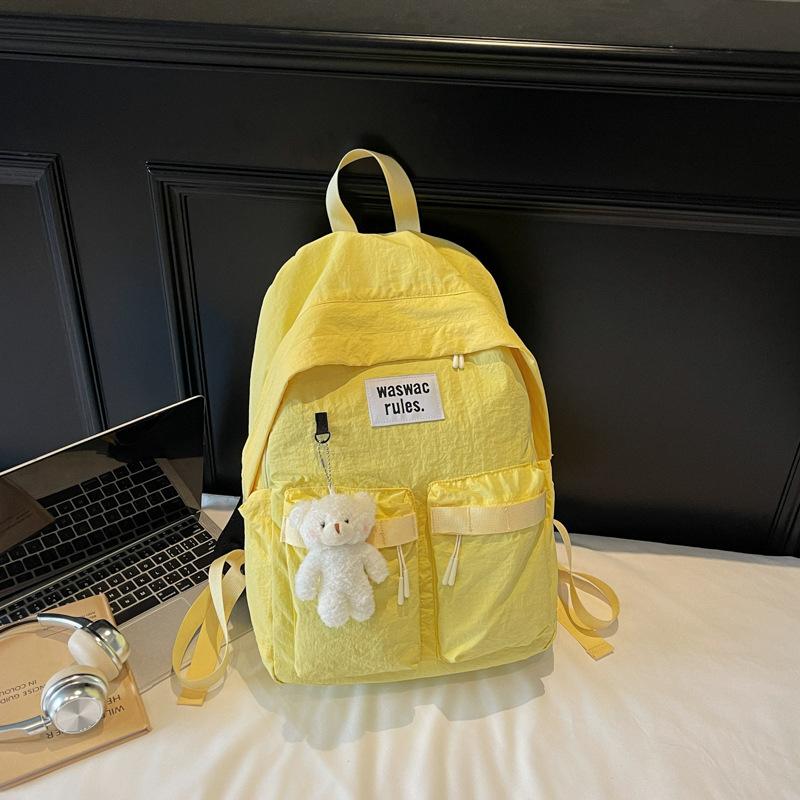 School bag female college student simple new spring and summer high school student backpack campus high value backpack