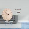 Wood Wall Clock Creative Design Decorative Silent for Restaurant Office Ship Burner Tabletop