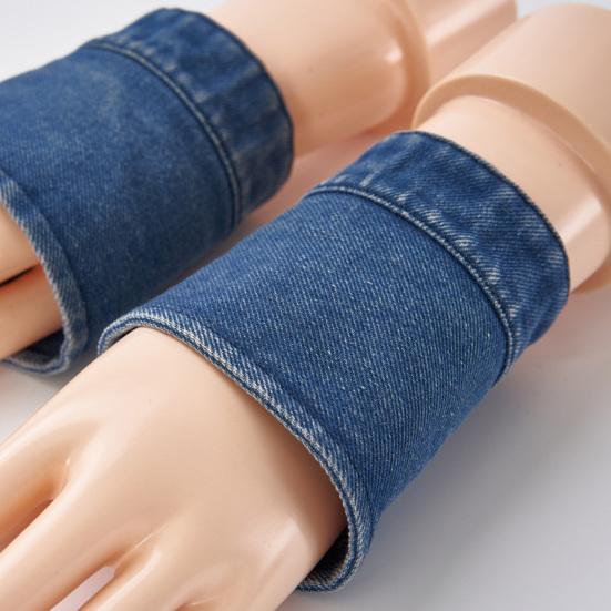 Fake Collar Detachable Denim Collar Wrist Cuffs Set Women Lightweight Dress Shirt Fake Collar Clothing Accessory