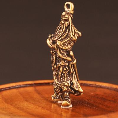 Guan Gong Ornament chinesischer Stil Gott des Reichtums Figur Miniaturstatue