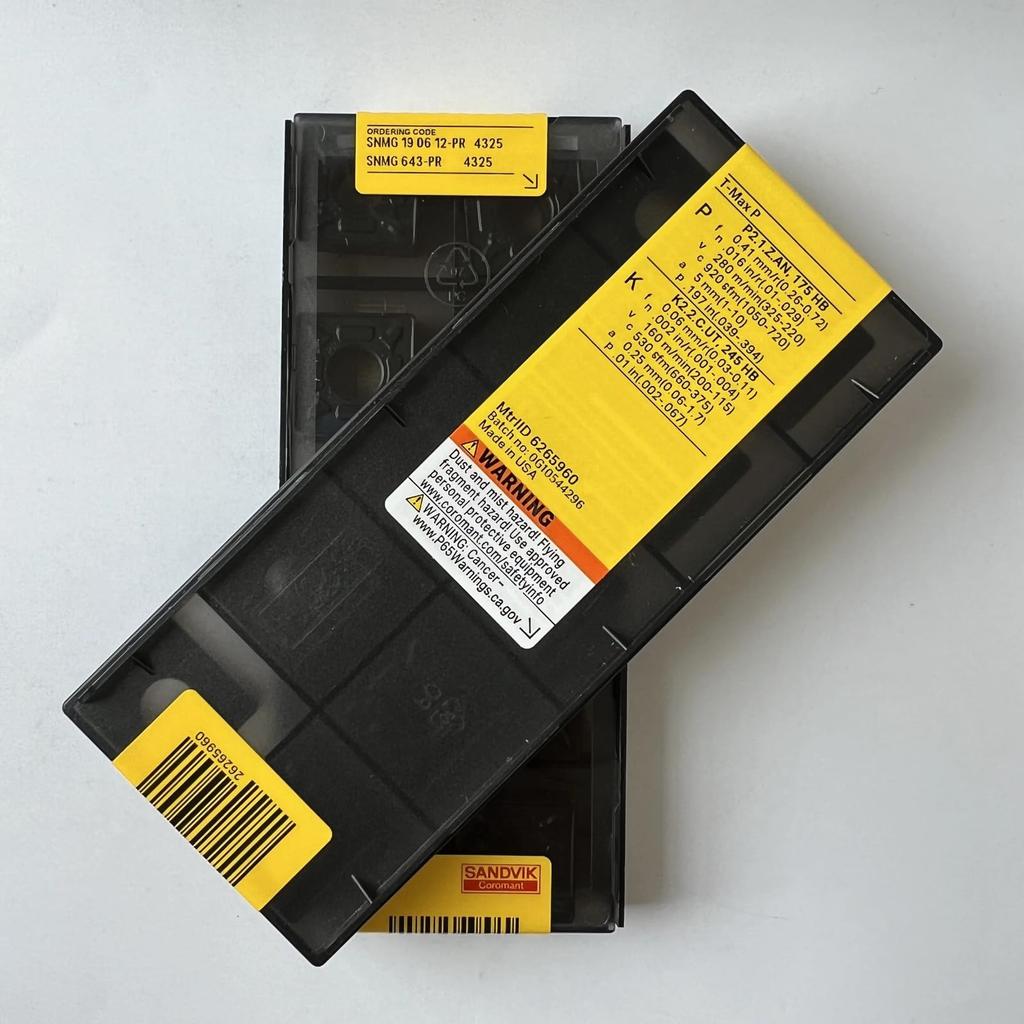 Original Sandvik / SNMG190612-PR 4325 /  CNC Lathe Carbide Blade 10 Pcs