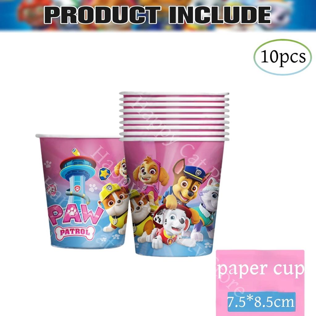 New PAW Patrol Birthday Party Decorations Dog Skye Balloons Plate Tablecloth Gift Bag Baby Shower Kids Party Supplies Toys gifts