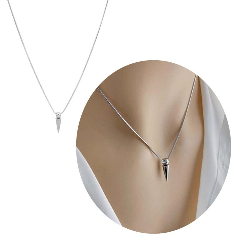 Fashion Spring Spike Pendant Necklace Adjustable Choker Simple Collar Necklace Party Jewelry Hip Hop Clavicle Chain