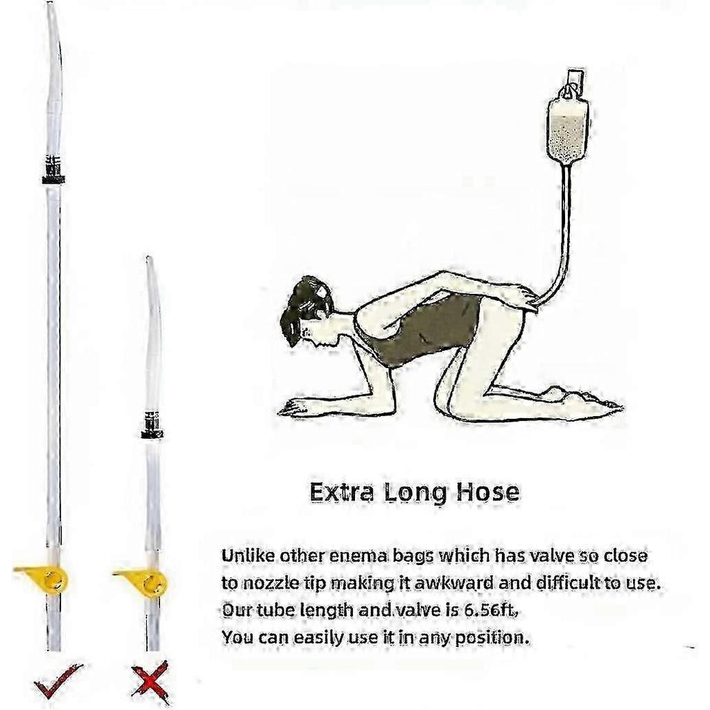 Non-toxic Enema Bucket Kit For Colon Cleansing With 4 Nozzles