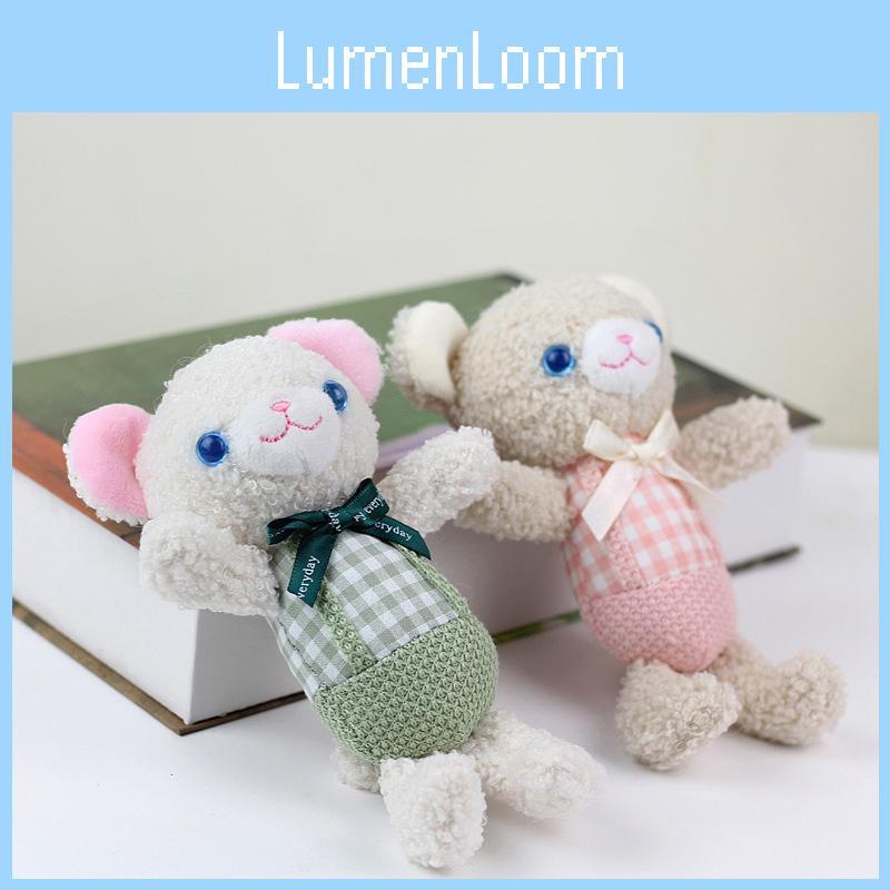 Adorable Teddy Bear Plush Toy With Short Plush Material And Pp Cotton Filling Cute Small Bear Backpack Decoration For Gifts In Pink Blue Green