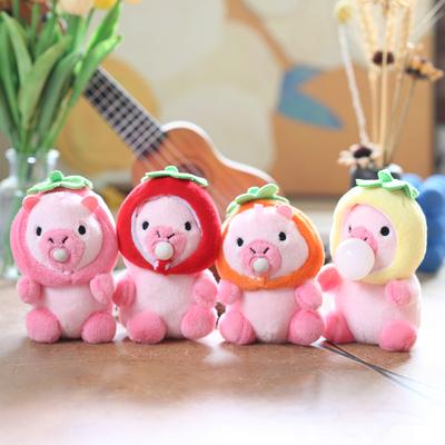 Niedliche süße Blasen und Blasen, kleiner Kapibala-Anhänger, Plüschtier, Capybara-Tasche, hängender Ornament-Schlüsselanhänger
