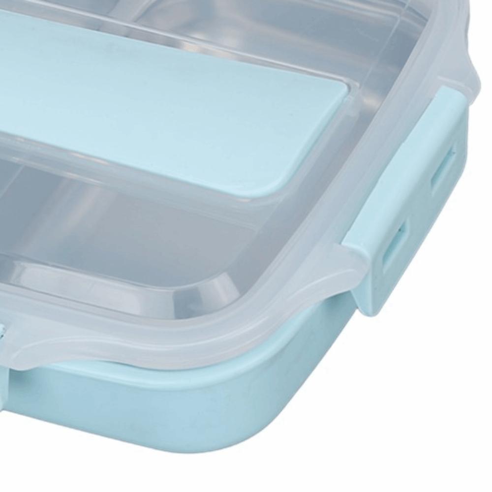 304 Stainless Steel Insulated Lunch Box 3 Compartment Food Storage Container  For Office