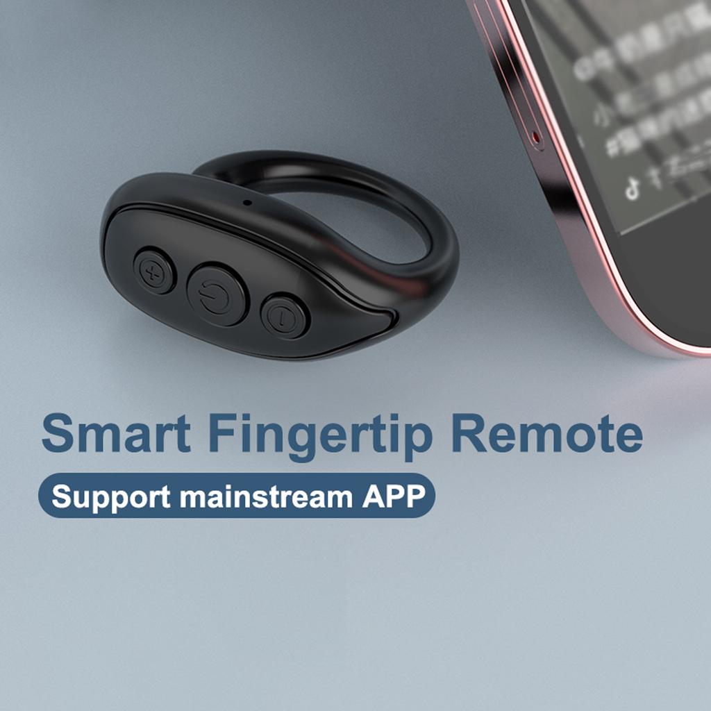 Remote Control Page Turner Rechargeable Portable Camera Video Recording Remote Control for Home Outdoor White DC5V