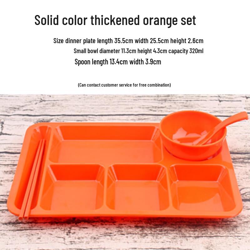 Divided Melamine Canteen Meal Tray