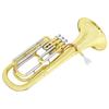 Bb Flat Tenor Horn 3-key Vertical Key Tenor Horn  Bb White copper+Brass Tube Pro Tenor Baritone with Case Gloves Back Straps