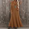 2026 long sweater skirt over knee loose turtleneck knitted dress women's dress