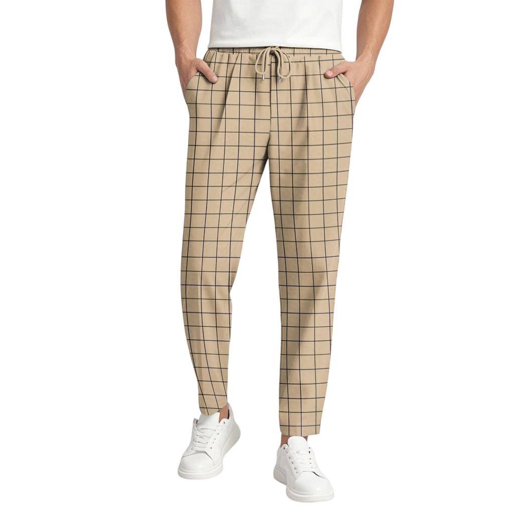 Herren Casual Gradient Hose, Elastischer Bund mit Kordelzug, Leicht und Slim Fit, Mit Taschen, Bequem und Atmungsaktiv