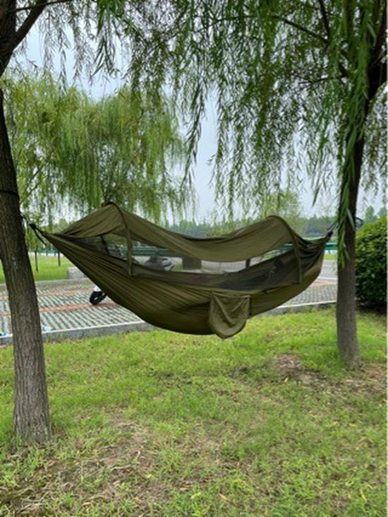 Outdoor Double Hammock: Thickened, Mosquito-Proof, Anti-Rollover for Adults & Kids, Perfect for Camping, Picnics and Hanging on Trees