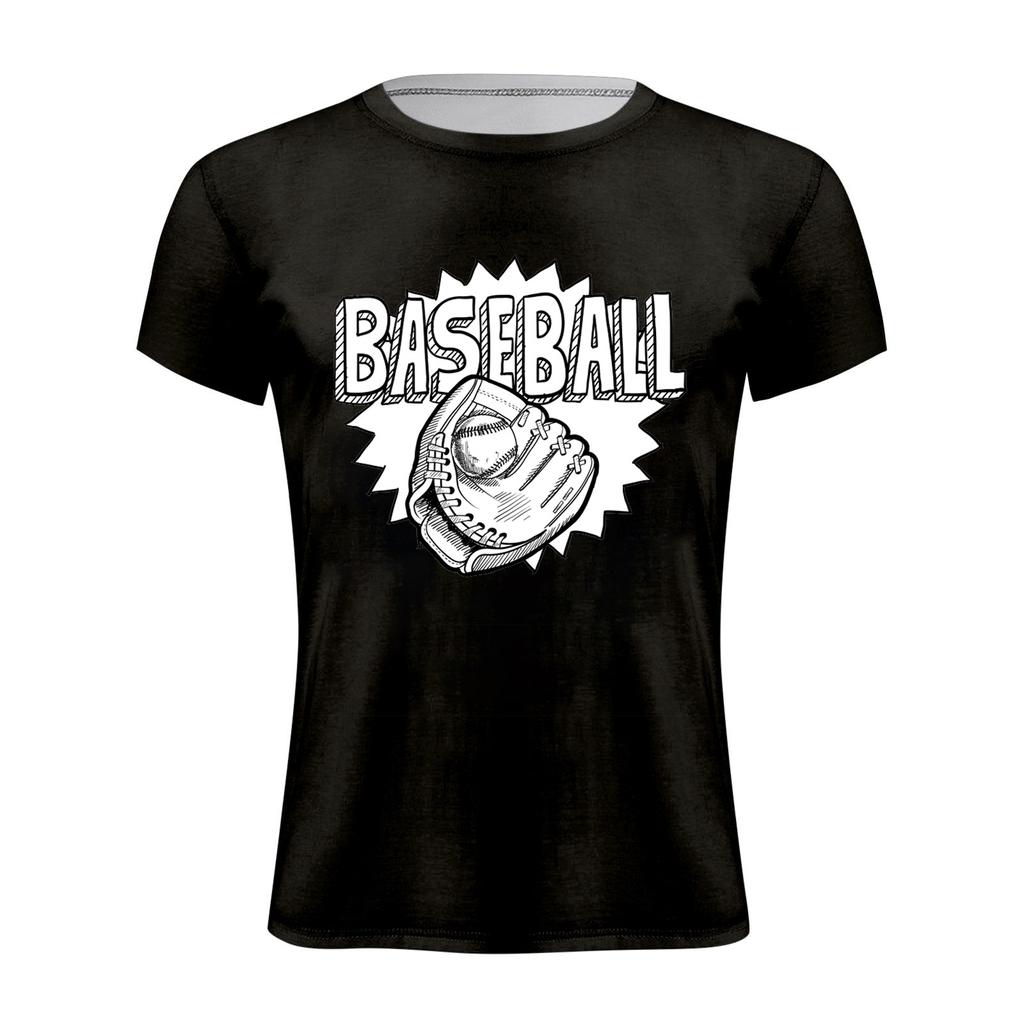 Baseball T Shirt Baseball Graphic Cute Tee Tops Men Letter Printed Softball Shirts Short Sleeve Casual Sports Tops