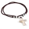 New Style Necklace 66 Cm with Cross Agate Pendant Charms for Elegant Women Wedding Clothes Jewelry