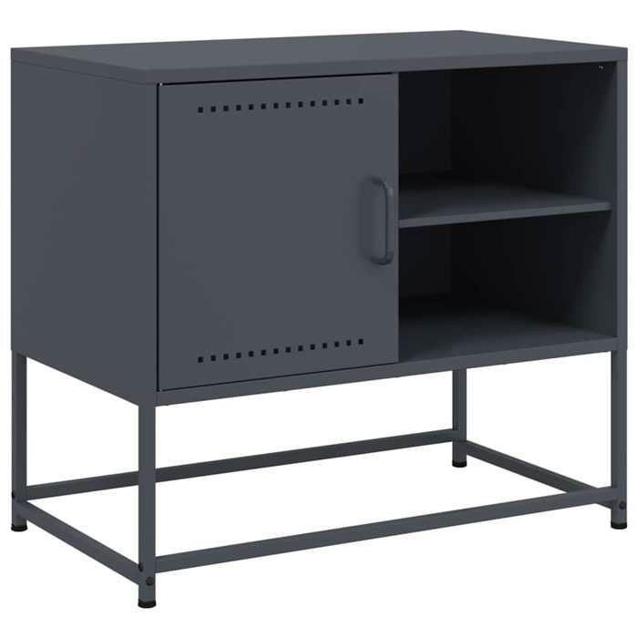 VidaXL TV Cabinet Anthracite 68x39x60.5 Cm Steel, TV Stand, TV Sideboard, Multimedia Cabinet, TV Bench, Hi-fi Cabinet, Center of 846520