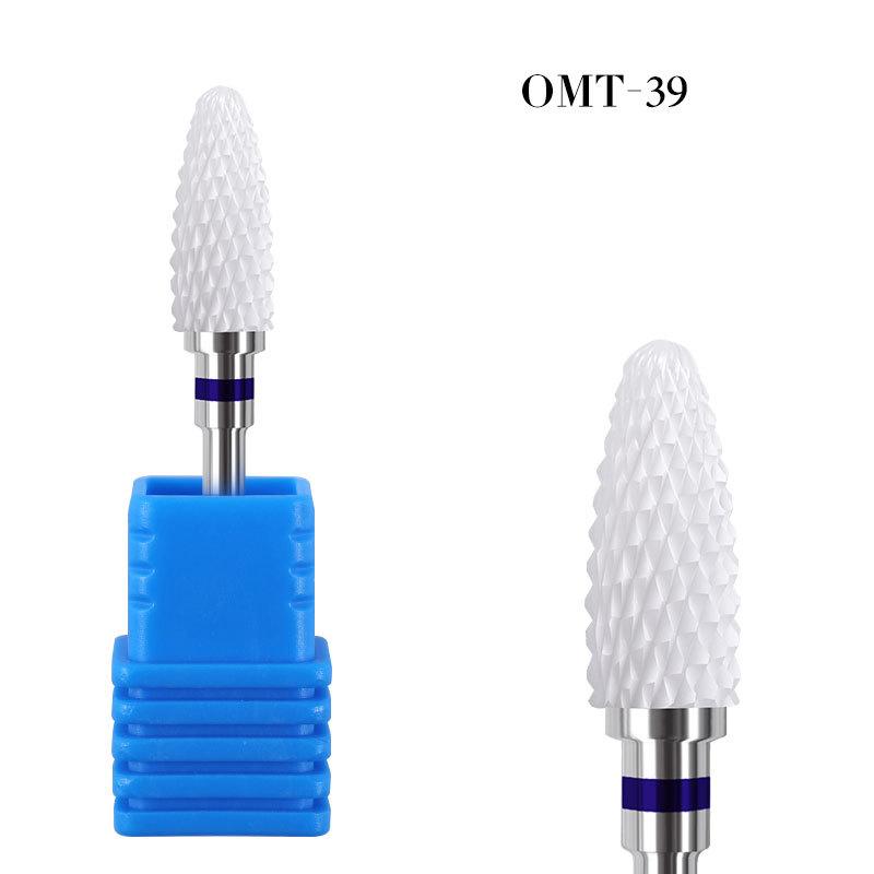 Electric Nail Drill Bit Milling Cutter Ceramic Tungsten Carbide Polishing Grinding Head For Manicure Cutters Nail Art Tools