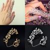 Silver/Gold Punk Armor Double Ring Knuckle Gothic Full Finger