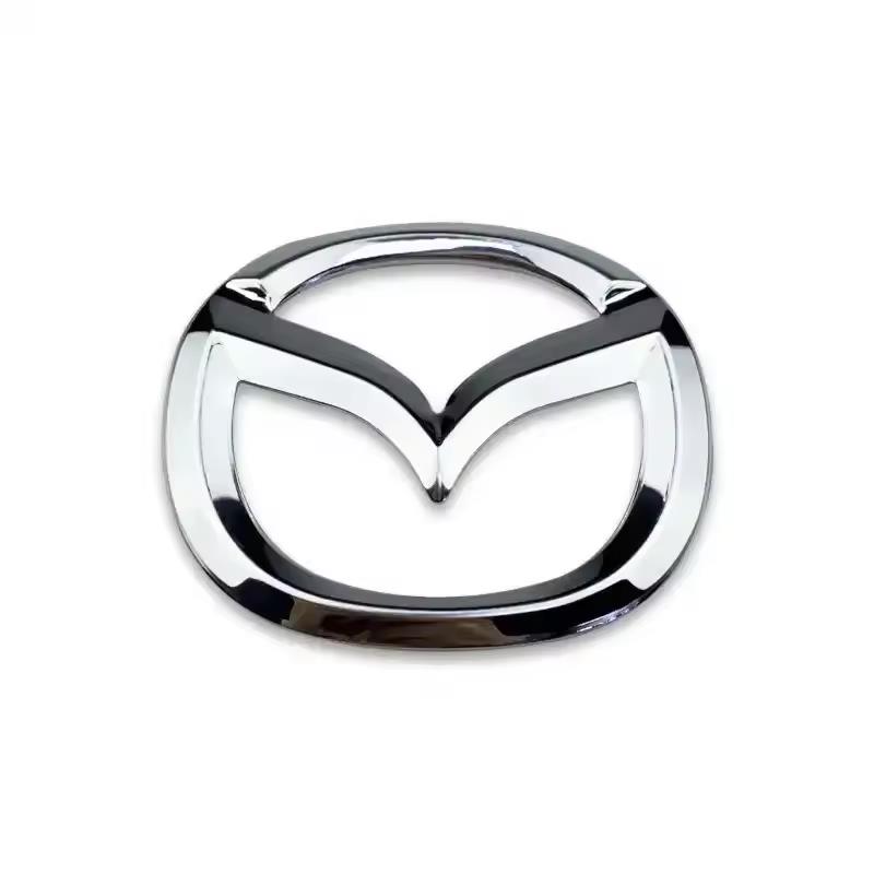 1pc For Mazda 3 6 CX5 2 CX30 CX3 CX9 MX5 RX8 Axela Demio Atenza ABS Car Steering Wheel Center Emblem Sticker Auto Interior