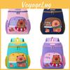 Capybara Space School Bag For Preschoolers With Breathable Straps And Playful Cartoon Print For Education