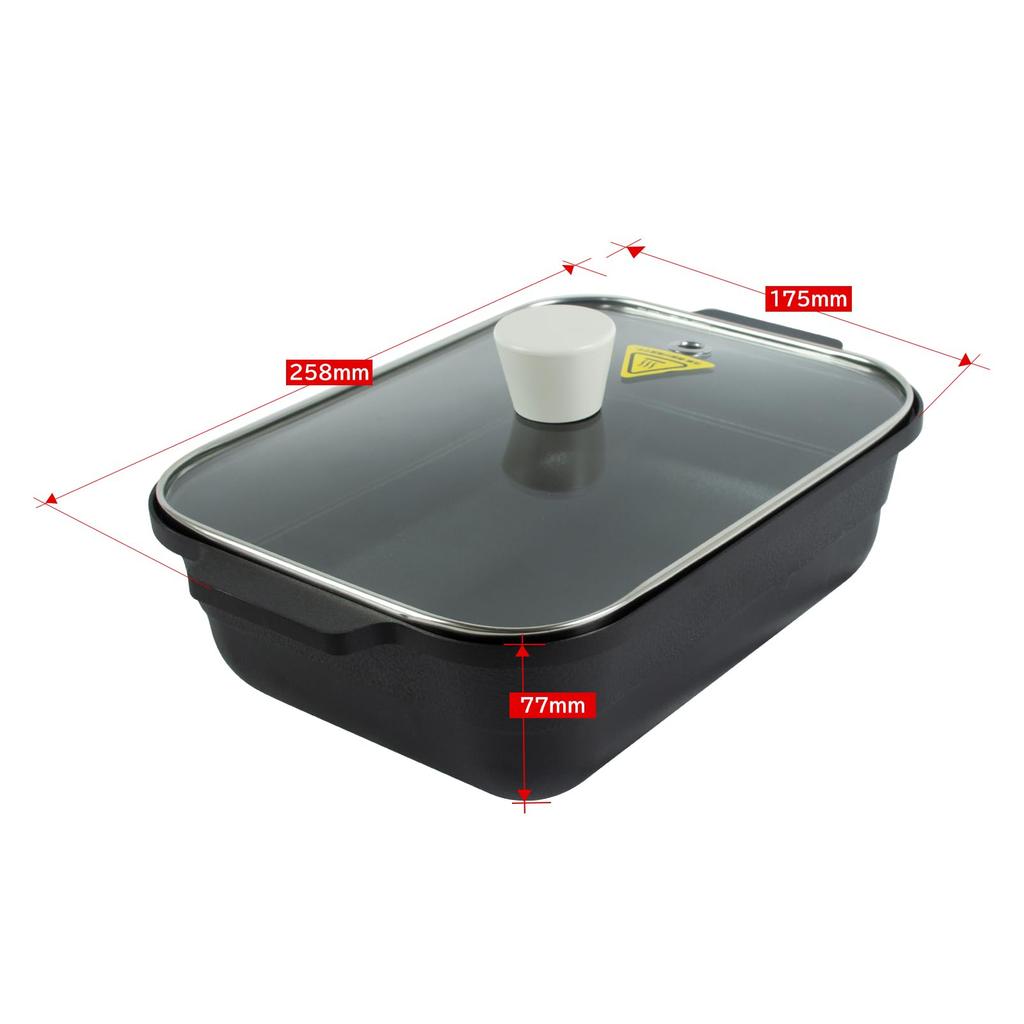 Kleine Tiefe ECL Separate Kochplatte Dedizierter Grill Grill Heiß Perfekt für Einzelgeschenk Tiefer Topf, Platte, Platte, Pfanne, Topf, Wohnen, (Kleiner Topf)