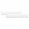 Sofa Cushions 2 Pcs White 200 X 40 Cm Fabric