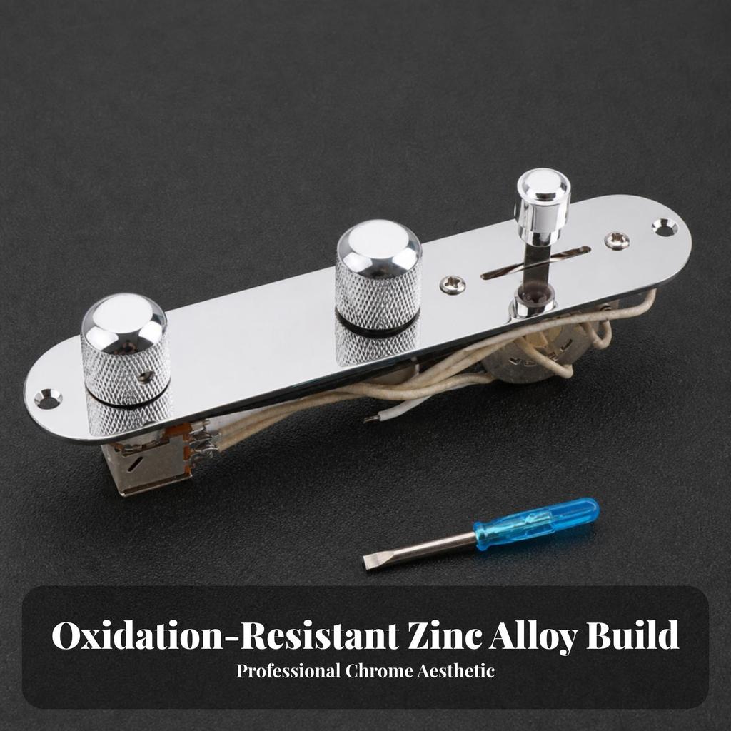 Prewired Guitar Control Plate Upgrade with Knobs Standard