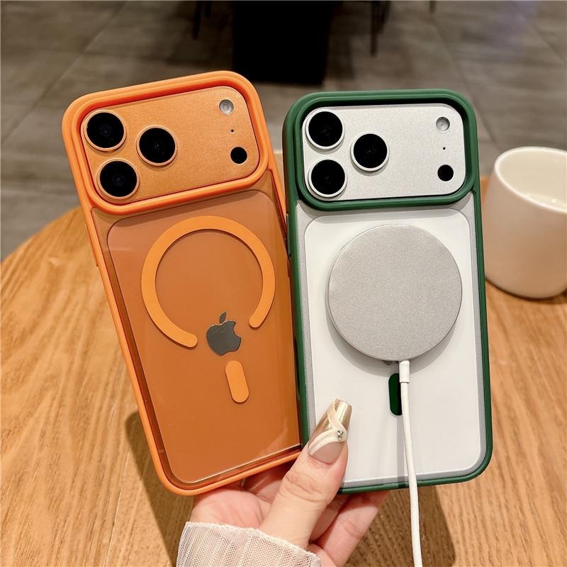 For Magsafe Magnetic Wireless Charging Case For iPhone 17 16 15 14 13 12 11 Pro Max Mini Plus Air Color Matte Bumper Clear Cover
