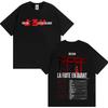 Rapper Orelsan Album Oboustranný Potisk Módní Grafické Tričko Unisex Dámské Ležérní Oversized Pohodlné Trička s Kulatým Výstřihem Streetwear