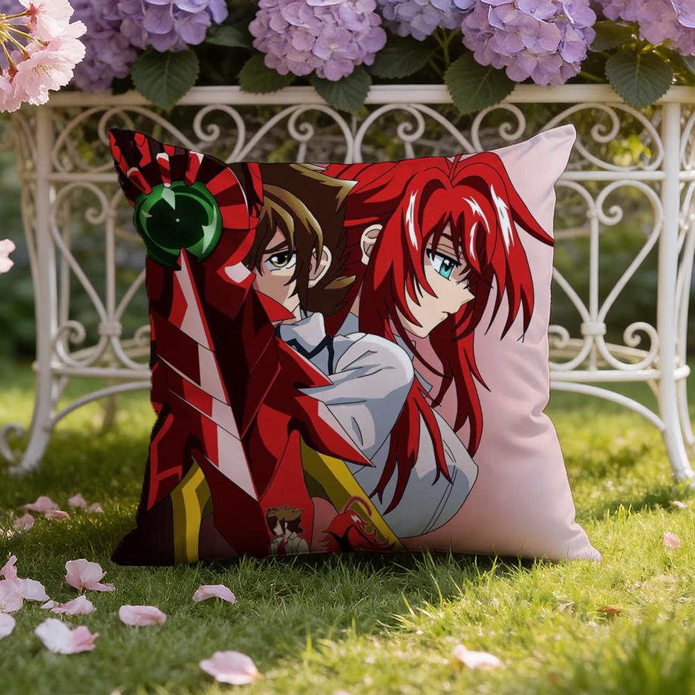 H-High School DxD Cushion Cover Home & Car Dual-Scene Pillow Cover: Reversible for Premium Comfort