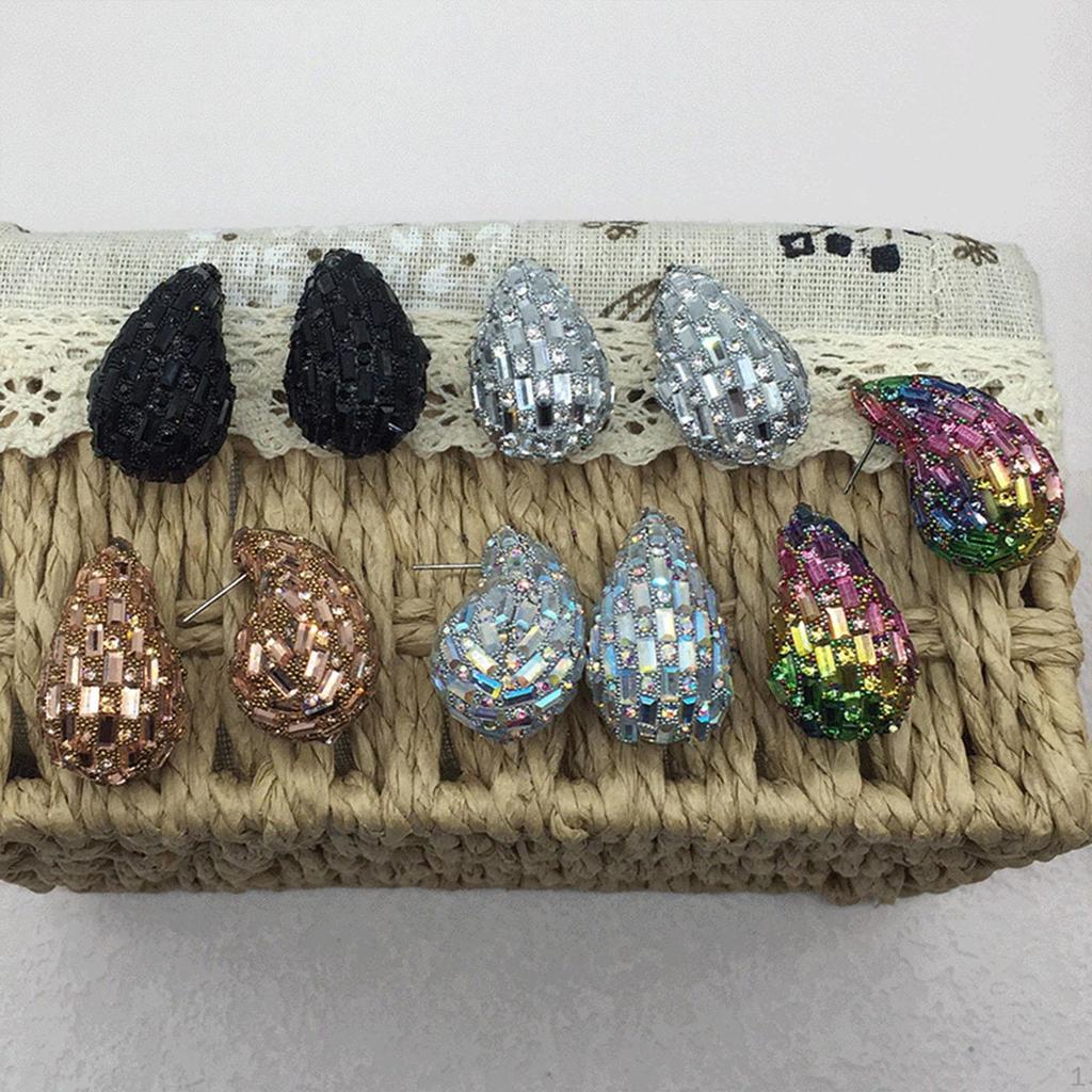 Earrings Geometric Ear Studs Comma Design Eardrop Jewelry for Club Anniversary