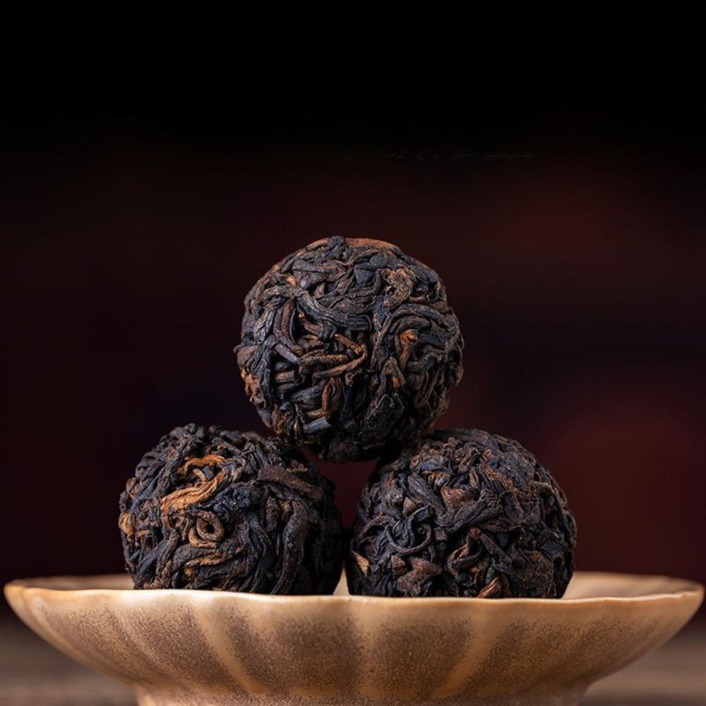 Yunnan Pu-erh Ripe Tea - Ice Island Ancient Tree, Dragon Pearl Mini Tuos