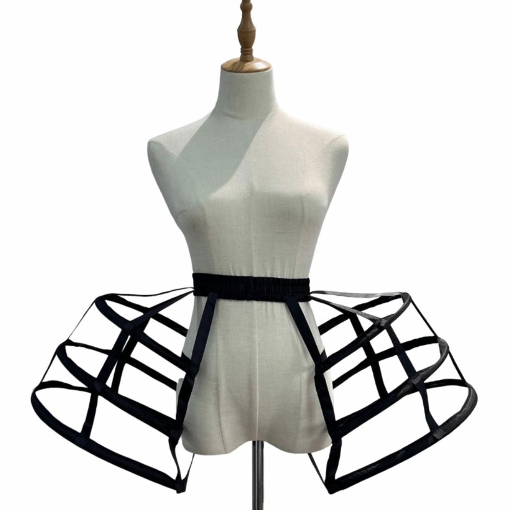 Bílá spodnička s elastickým pasem, prodyšná viktoriánská spodnička pro dívky