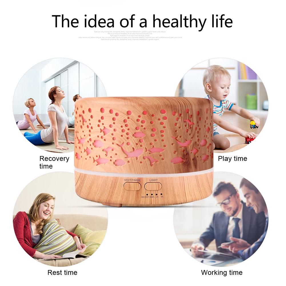 Aroma Essential Oil Diffuser Ultrasound Humidifier Aromatherapy Mist Humidifier110~240V EU Plug